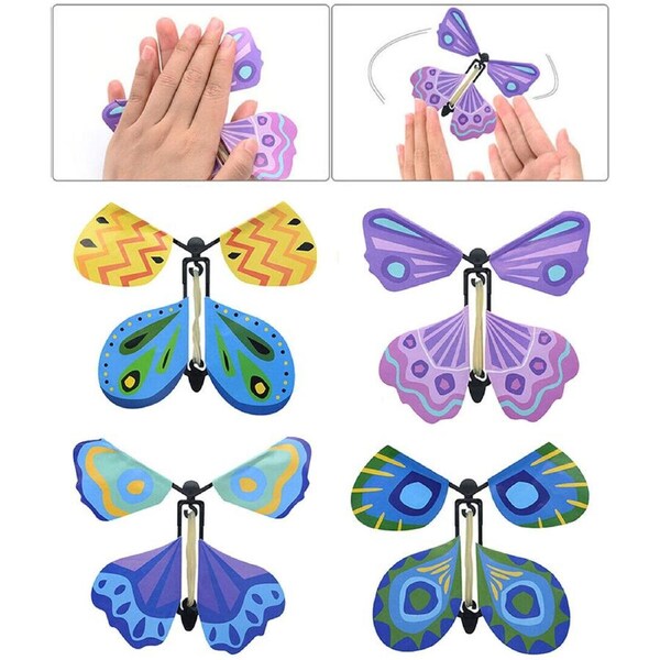 10x Magic Flying Butterfly Fun Toy Anniversary Greeting Card Birthday Wedding
