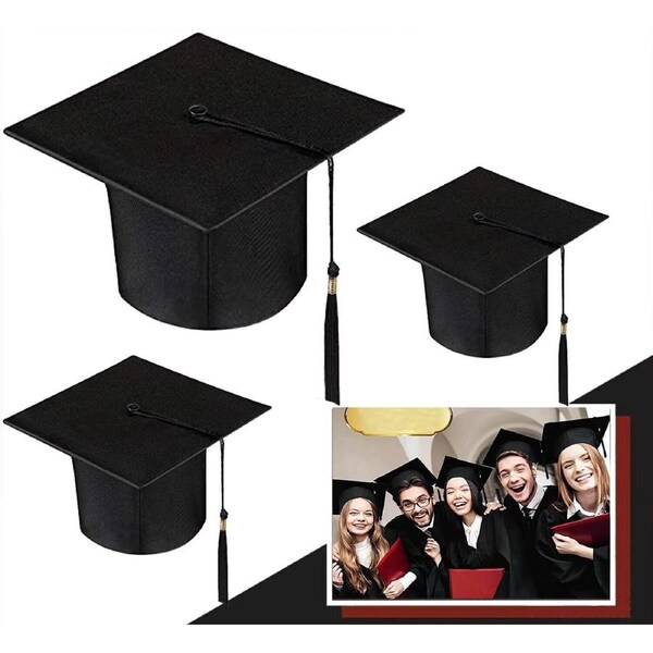 Mortarboard Graduation Hat Academic Cap Black Bachelor Master Chancellor Hats