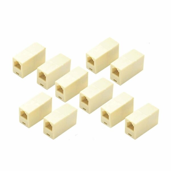 15x RJ45 Coupler Cat6 Cat5e Ethernet Cable Extender Joiner LAN Adapter Connector