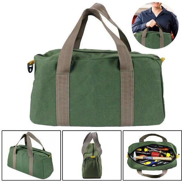 Waterproof Tool Bag Portable Storage Toolkit Hand Heavy Case Canvas Duty - L