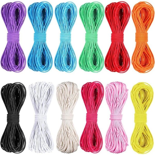 3x Elastic Stretchy Beading Thread Cord String Necklace Jewellery 25 Metres