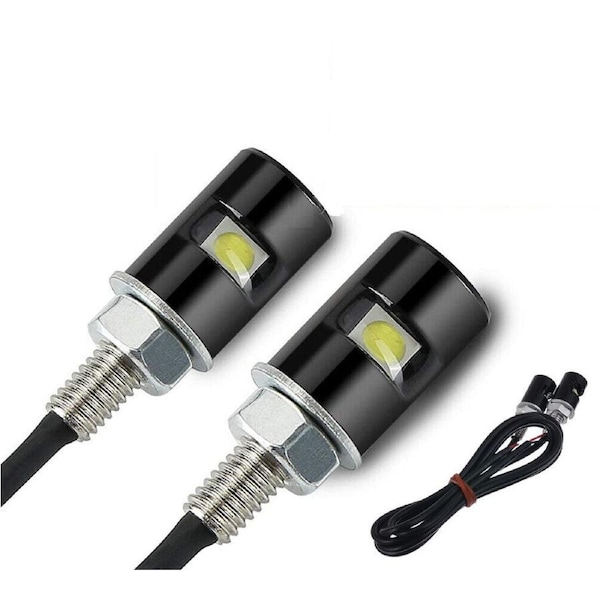 2PCS LED License Number Plate Light Screw Bolt Bulbs SMD For Car Motorcycle