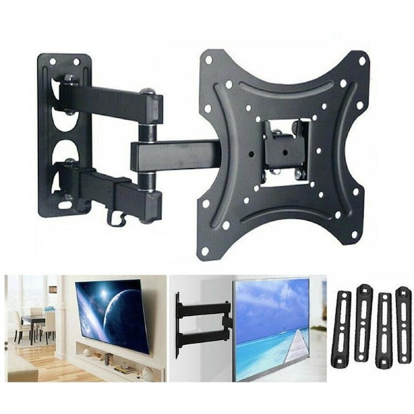 Corner TV Wall Mount Bracket Tilt Swivel 32 37 40 42 50 52 55 Plasma LCD LED