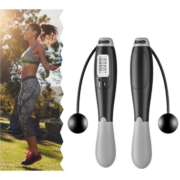 Digital Wireless Cordless Skipping Jump Rope Fitness With Calorie Counter