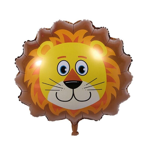Lion Jungle Animal Zoo Aluminium Foil Balloon Air Inflatable Party DecorBirthday