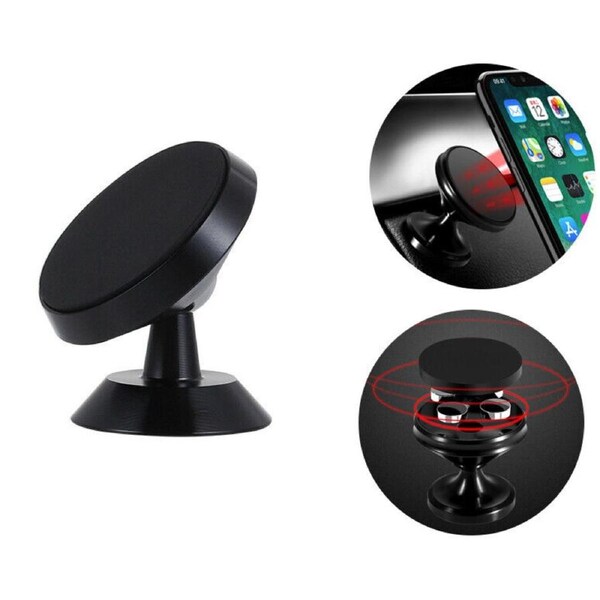 2x 360 Degree Rotating Cell Phone Holder Car Magnetic Mount Stand Universal