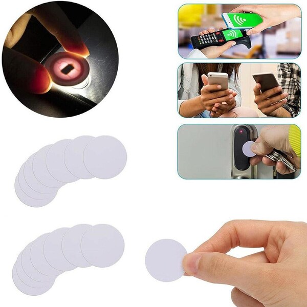 20x NTAG215 NFC Pvc Coin Card Tag For TagMo Forum Switch Type2 Tags Chip Amiibo