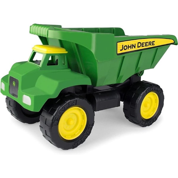 John Deere Big Scoop Dump Truck Green Rolling Wheels Toy Vehicle Kids Play 38cm