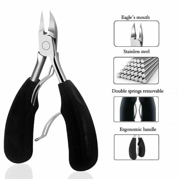 Toe Nail Cutter Clipper Nipper Chiropody Fungus Ingrown Scissors Tool Heavy Duty