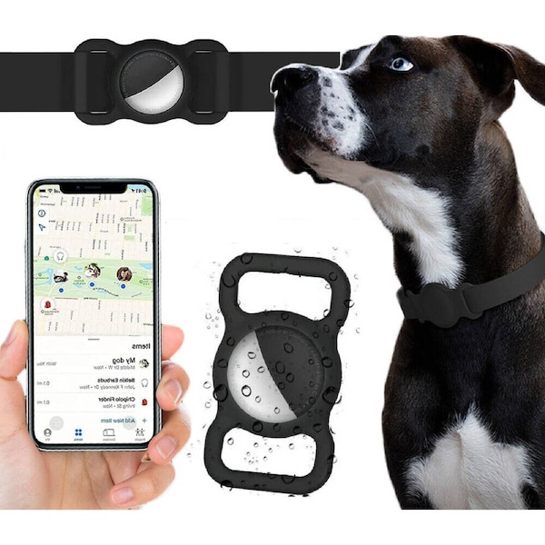 Silicone Pet Protective Case for Airtag Loop Apple GPS Finder Dog Cat Collar Tag