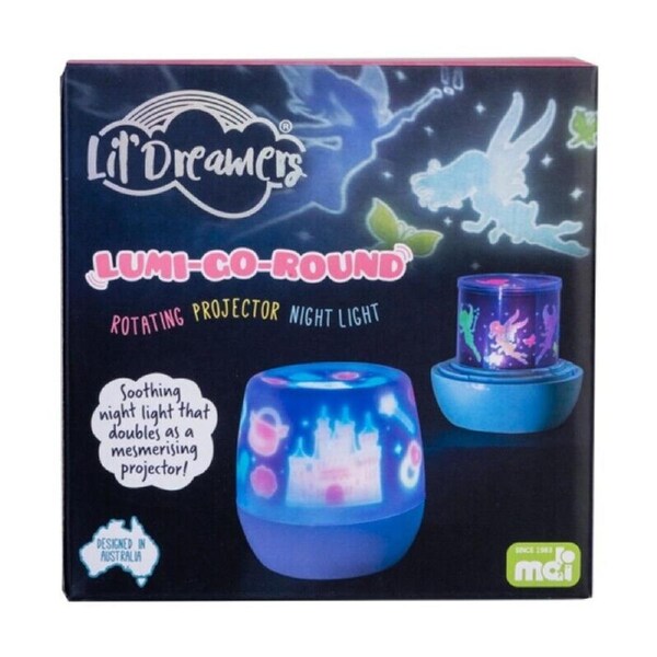 Lil Dreamers Lumi-Go-Round Fairy Tale Rotating Projector Light BedSide Lamp