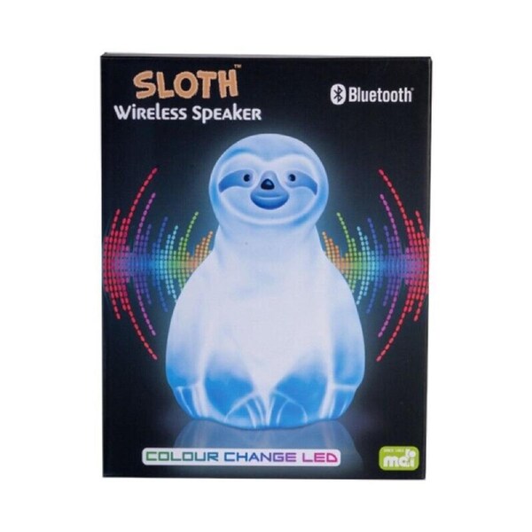 Sloth Light Up Wireless Speaker Bedside Lamp Bluetooh LEDColour USB Rechargeable