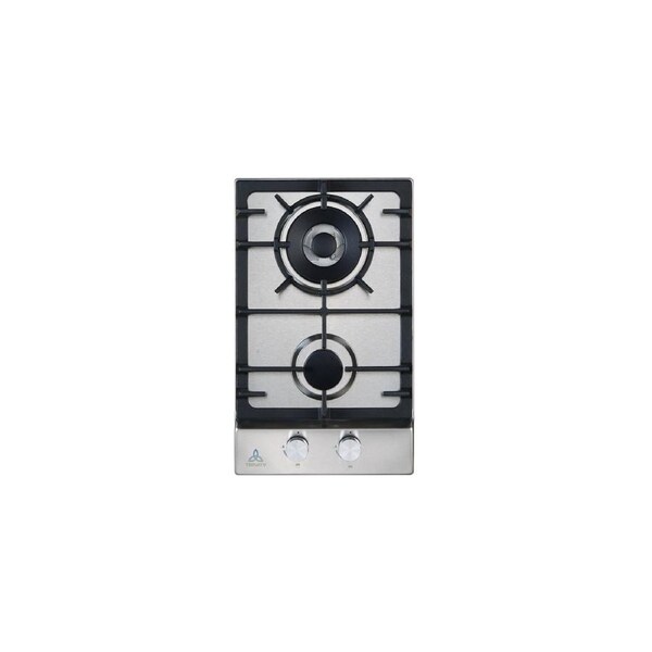 Trinity TRG302SS 30cm Gas WOK Cooktop 2 Burners Stainless Steel
