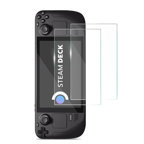 [2 Pack] ZUSLAB Valve Steam Deck Screen Protector, Tempered Glass HD Clear Anti-Scratch Film for Steam Handheld Gaming Console (7")