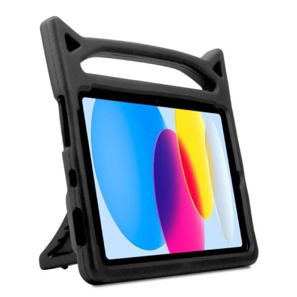 ZUSLAB iPad 10 Case EVA Kids Handle Stand Protective Shockproof Cover for Apple (2022) - Black