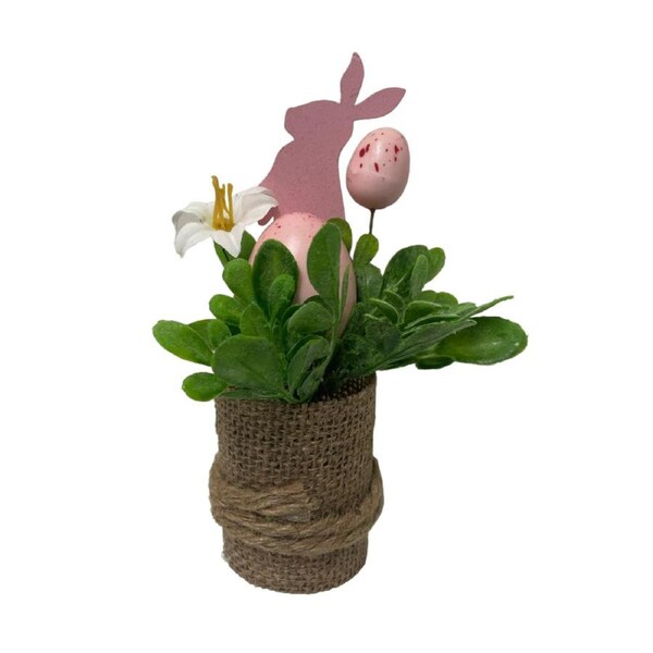 Easter Egg Pot Pink 15cm