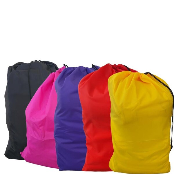 Tall Commercial Laundry Bag Grey, Pink, Purple, Red & Yellow