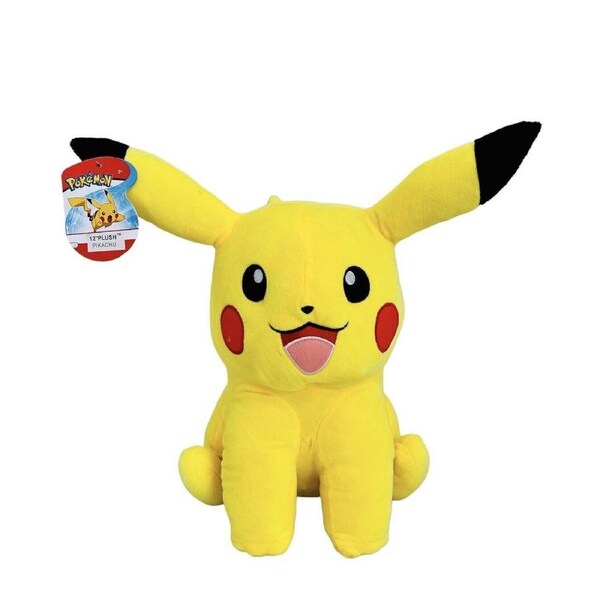 Wicked Cool Toys Pok?mon Sitting Plush Pikachu 12"
