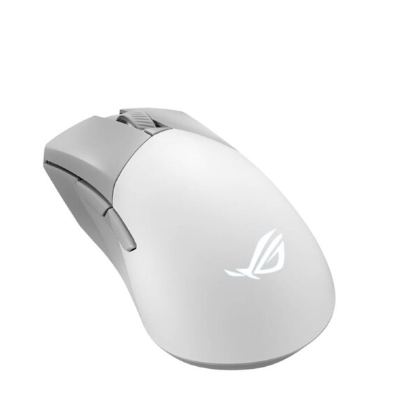 ASUS ROG Gladius III Wireless AimPoint Moonlight White Gaming Mouse, 36,000dpi Optical Sensor, Tri-mode Connectivity, ROG SpeedNova, 79g, Swappable S