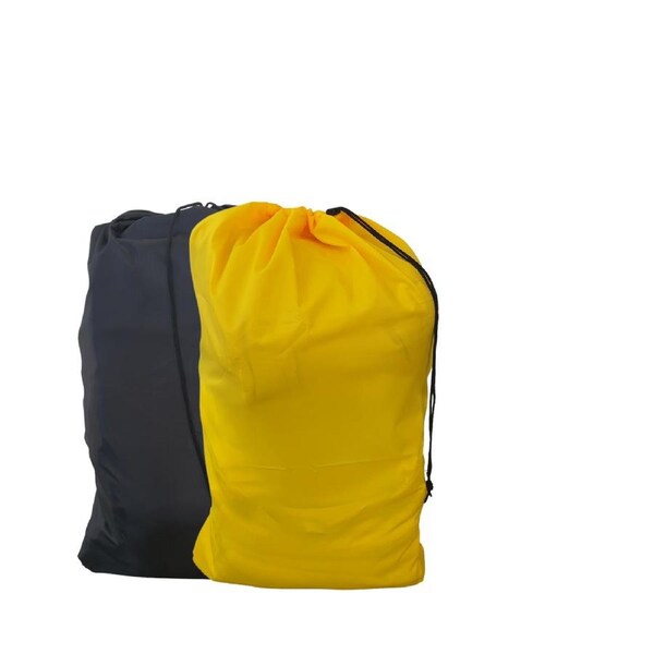 Tall Commercial Laundry Bag Pack Black & Yellow