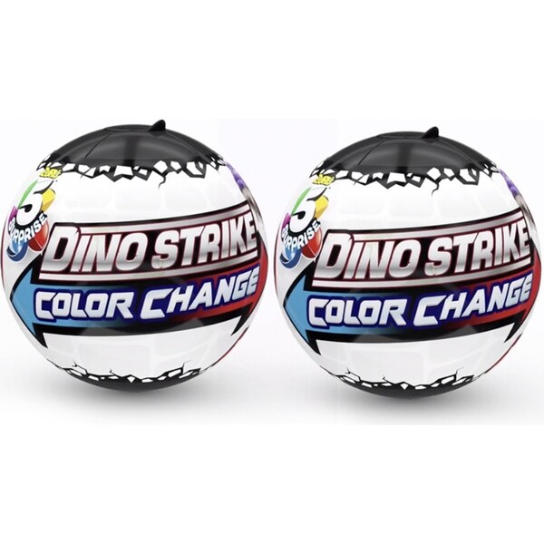 2PK Zuru Dino Strike Surprise Magic Colour Changing Mystery Dinosaur Kids Toy 3+