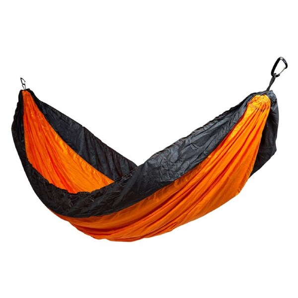 Travel Hammock - Dark Cheddar Body & Bluebery Border Double
