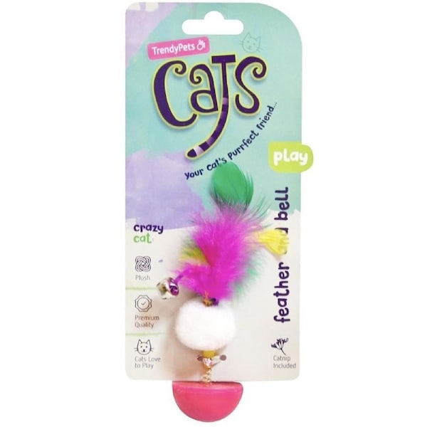 TRENDYPETS Cats Feather and Bell Play Toy