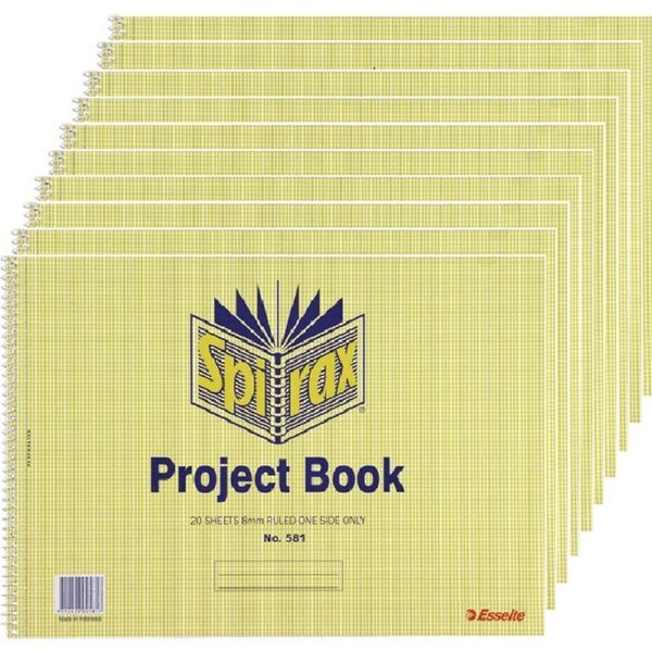 Spirax Project Book 40 Page 252x360mm 10 Pack