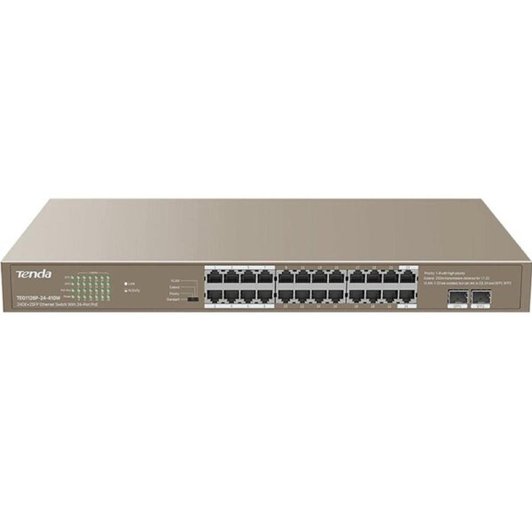Tenda 24GE+2SFP Ethernet Switch With 24-Port PoE