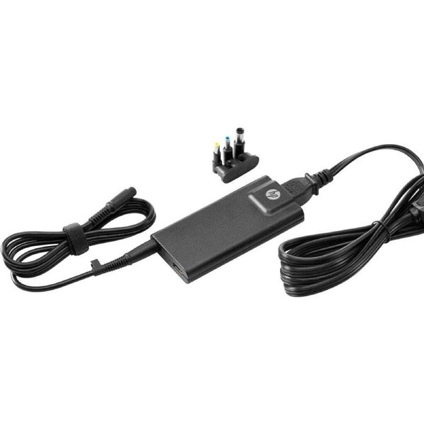 Genuine HP 65W Slim AC Adapter w/3 Interchangeable Tips H6Y82AA#ABG