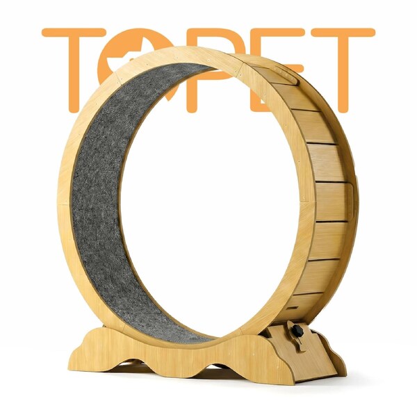 TOPET Cat Exercise Wheel Toy Running Exerciser Treadmill Scratcher Board 100cm