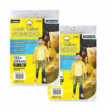 Ozoffer 2PCS Adult Unisex Waterproof Jacket EVA CoatHooded