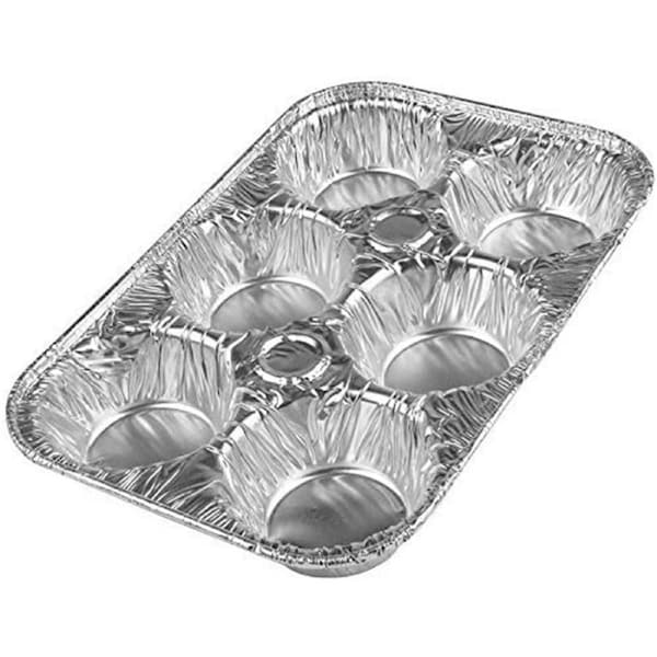6-Cup Foil Muffin Mould Cupcake Bakeware Mold Cake Pan Baking Donut Tray Kitchen