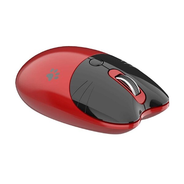 Nevenka Cute Noiseless Computer Mouse with 2.4G Portable USB Receiver and 3 Adjustable DPI M3DM-Red