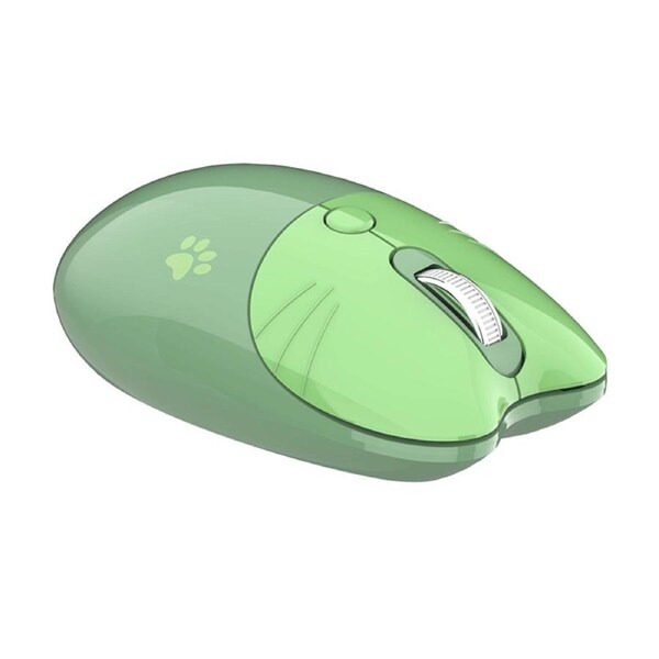 Nevenka Cute Noiseless Computer Mouse with 2.4G Portable USB Receiver and 3 Adjustable DPI M3DM-Green