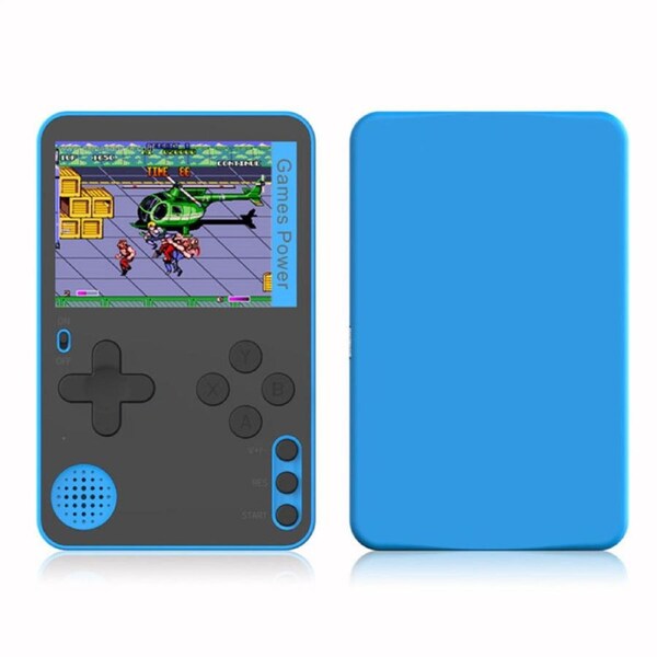 Nevenka 2.4 in Retro Handheld Video Game Console Built-in 500 Games Great Gift for Kids-Blue