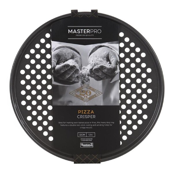 Masterpro Non Stick Round Pizza Crisper Tray 32cm