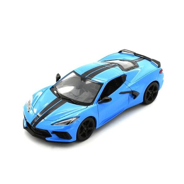 Maisto Licensed 1:24 Scale Chevrolet Corvette Stingray Coupe 2020 Model Car Blue