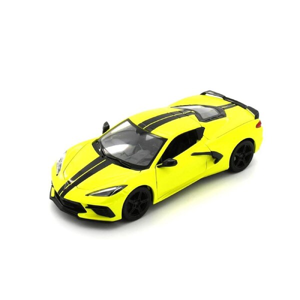 Maisto Licensed 1:24 Scale Chevrolet Corvette Stingray Coupe 2020 Model Car Yellow