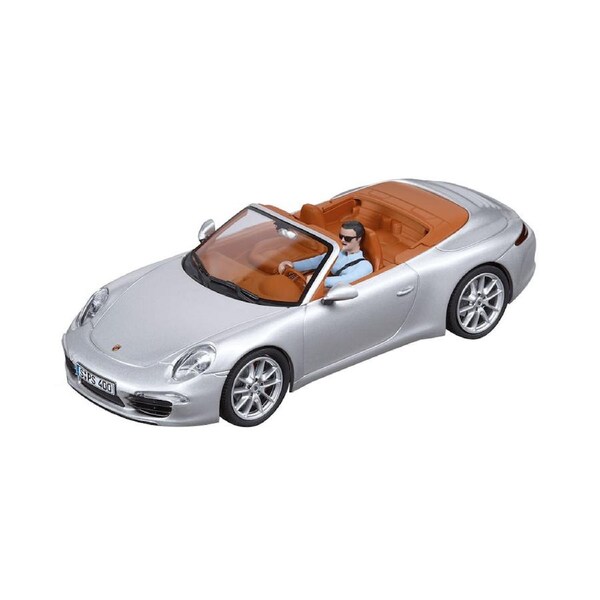 Slot Car Carrera Licensed 1:32 Scale Porsche 911 Carrera S Cabriolet Model Car Silver