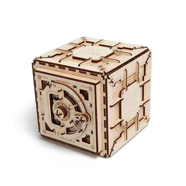 Made in Ukraine UGears Safe Mechanical Model Kit And Puzzle Box