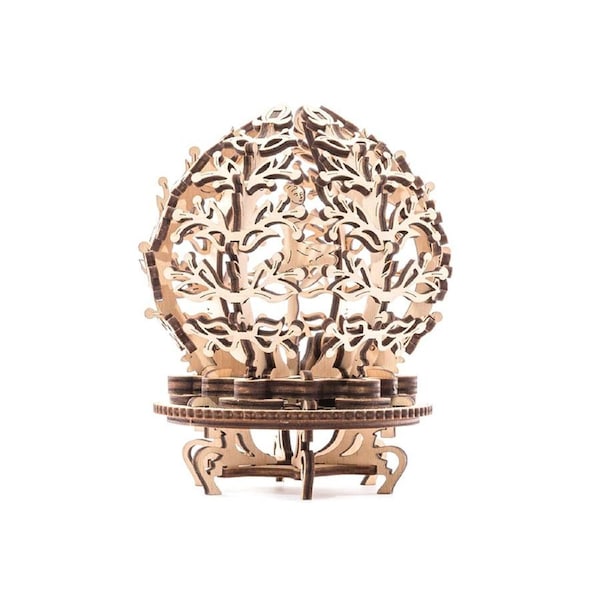 Made in Ukraine UGears 70019 Mechanical Flower Wooden 3D Puzzle DIY Model Kit