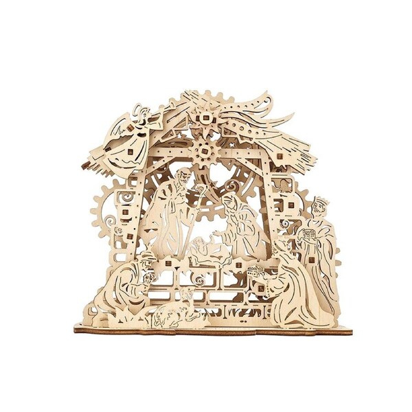 Ukraine Made UGears Nativity Scene Construction Set Wooden Mechanical Puzzle Kit