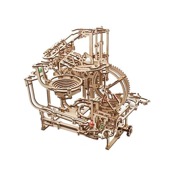 Ukraine Made UGears Marble Run Stepped Hoist Kit With 355 Pieces Pre-Cut Boards