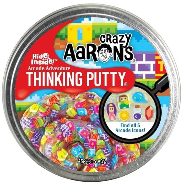 Crazy Aaron's Thinking Putty Hide Inside! Arcade Adventure 4inch