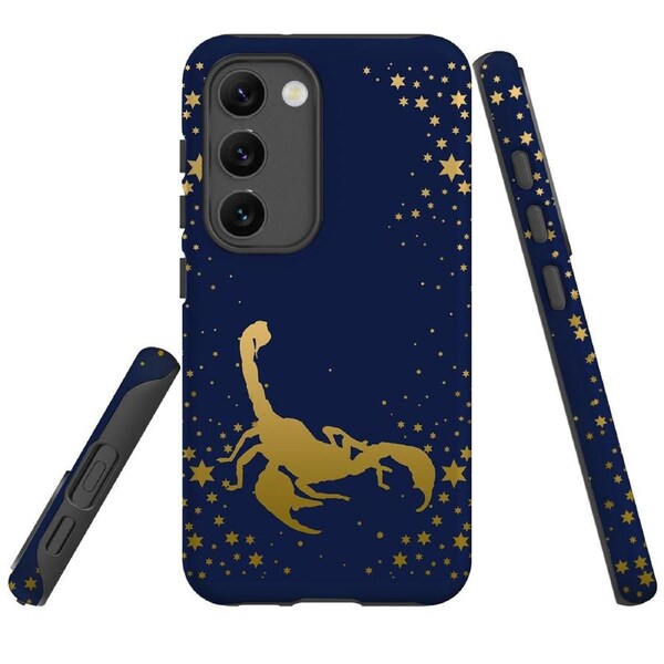 For Samsung Galaxy S23+ Plus Case Shielding Cover, Scorpio Drawing