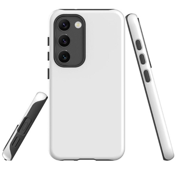 For Samsung Galaxy S23 Case Shielding Cover, White