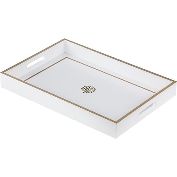 Ashdene Tea Time Accessories 45cm Serving Tray Rectangle Tableware Decor White