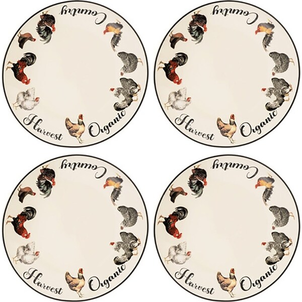 4pc Ashdene Heartland Round 20cm Side Plates New Bone China Food/Snack Dish