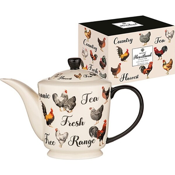 Ashdene Heartland 1000ml Teapot Tea Brewing Pot w/ Stainless Steel Infuser/Lid